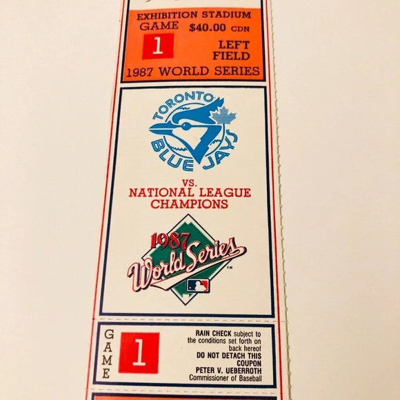 1987 Lot of 3 MLB Baseball Toronto Blue Jays  World Series Tickets - Picture 9 of 10